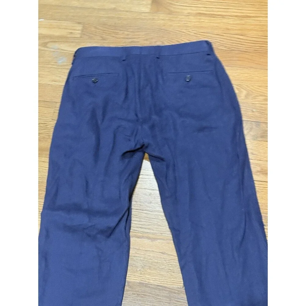 Lauren Ralph Lauren Men Linen Dress Pants Size 31 W By 30 L Blue Color